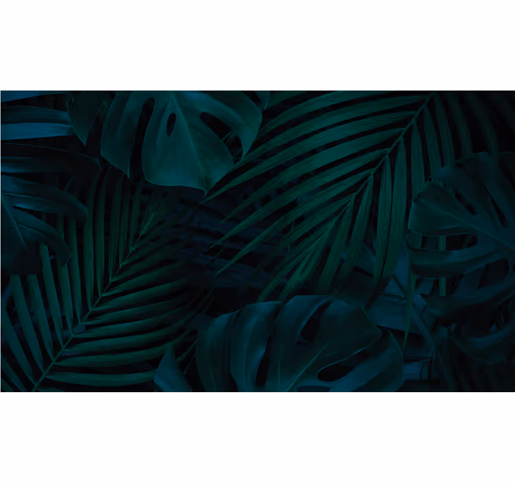 Mural de naturaleza exposición de vegetación tropical - TenVinilo
