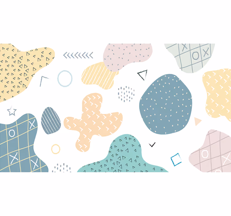 Mural de textura formas de patrones abstractos - TenVinilo