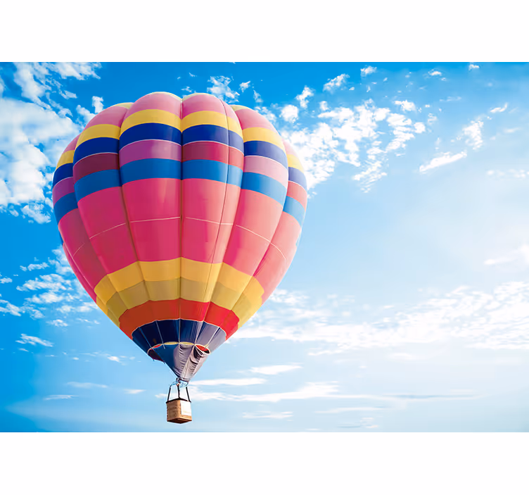 Fotomural cielo aventura de ensueño en globo - TenVinilo