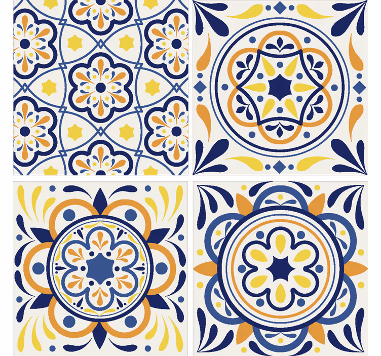 Posavasos vintage azulejo portugués - TenVinilo