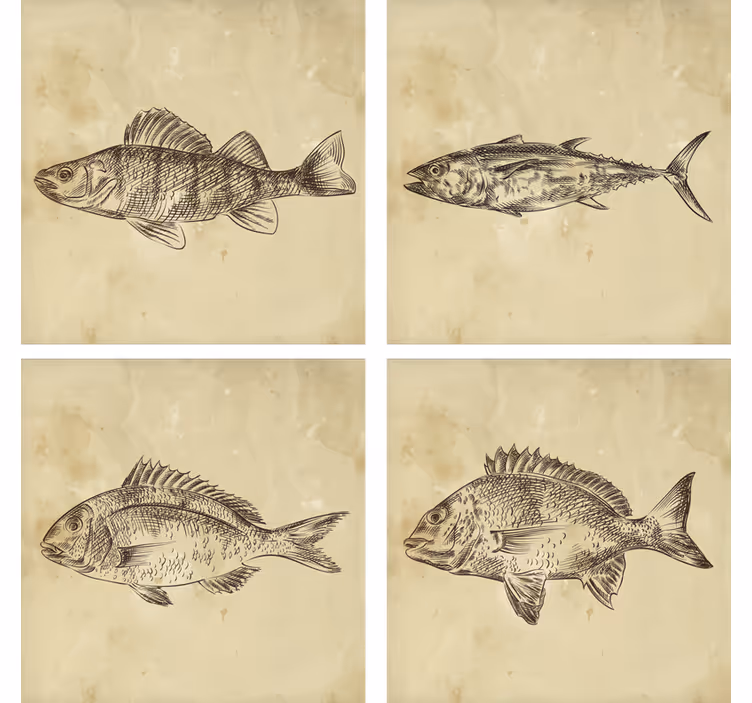 Portavasos frikis ilustración de pez caprichoso - TenVinilo