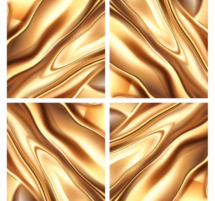 Posavasos textura efecto metal dorado - TenVinilo