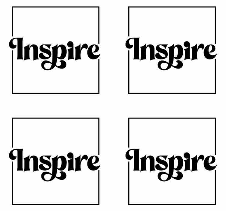 Portavasos con frases tipografía inspiradora - TenVinilo