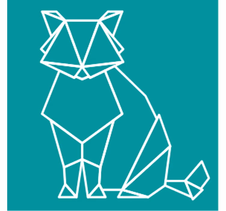 Portavasos frikis contornos de animales geométricos - TenVinilo