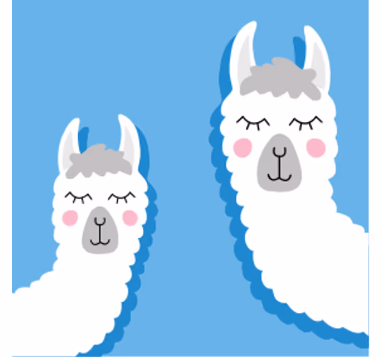 Portavasos frikis personajes de llama juguetones - TenVinilo