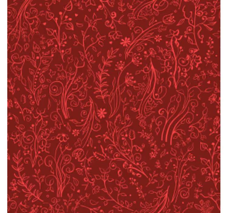 Portavasos fondo con estampado floral - TenVinilo