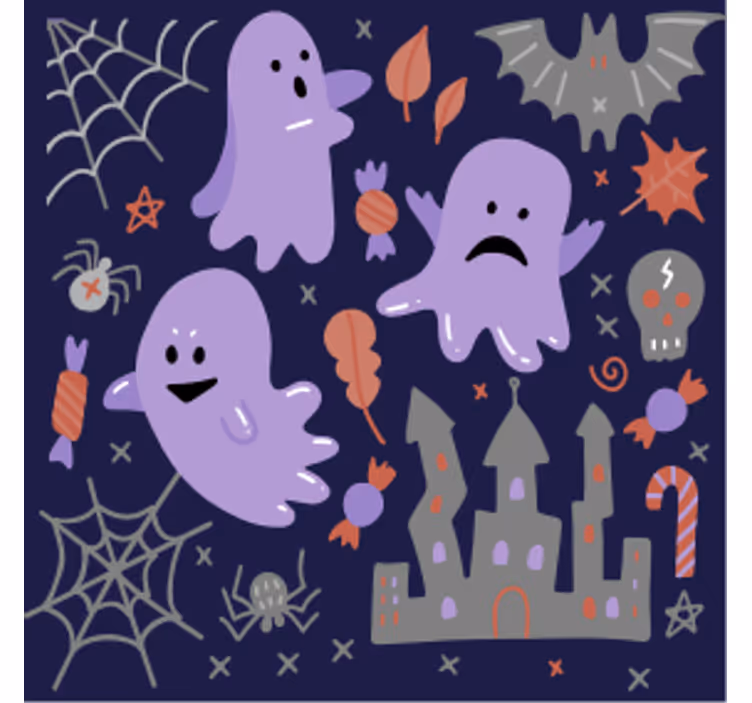 Portavasos halloween fantasmas juguetones - TenVinilo