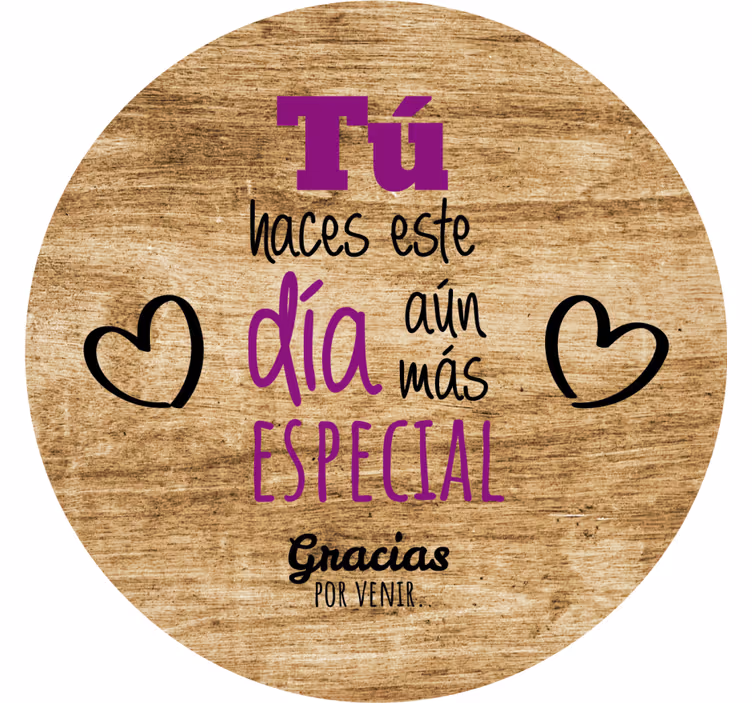Portavasos con frases mensaje especial del corazón - TenVinilo