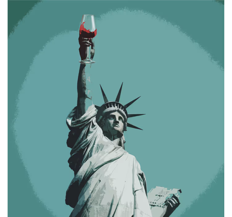 Portavasos frikis estatua sosteniendo vino - TenVinilo