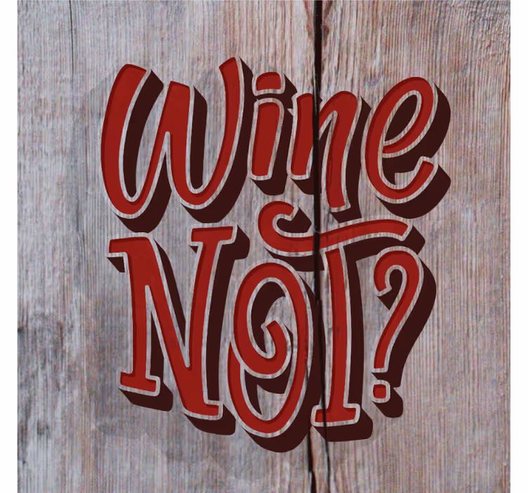 Portavasos con frases el vino es poesía embotellada - TenVinilo