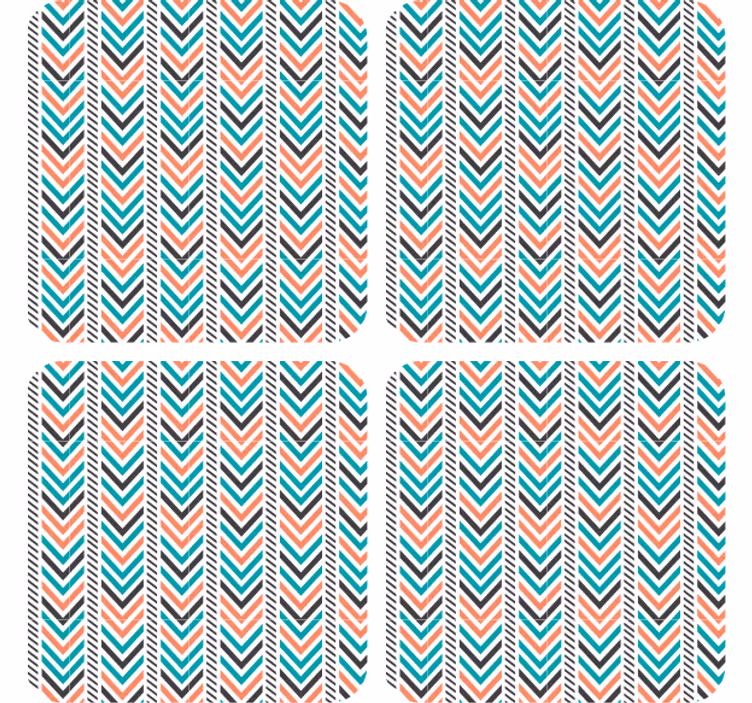 Portavasos patrón chevron esenciales - TenVinilo