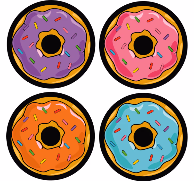 Portavasos frikis deliciosos golosinas coloridas - TenVinilo
