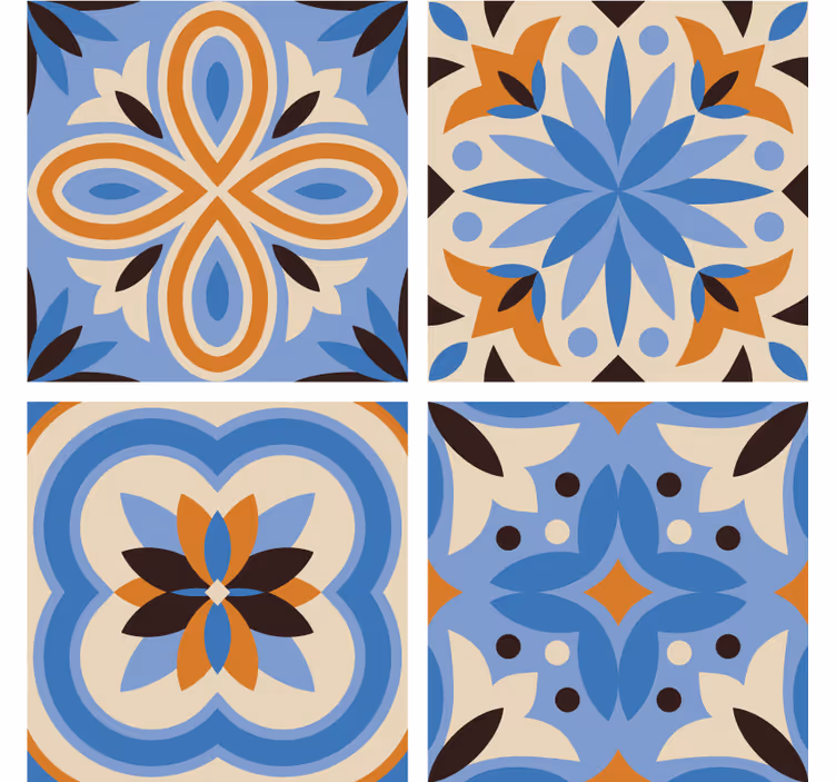 Portavasos con motivos botánicos elaborados - TenVinilo