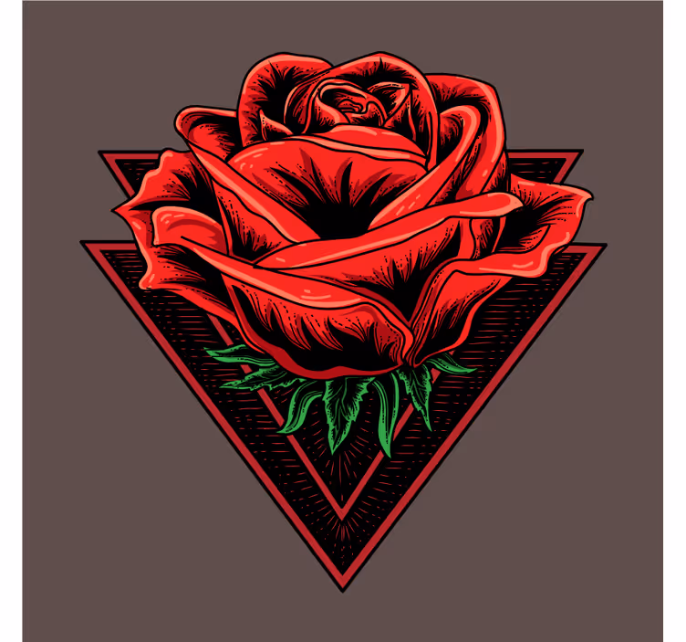 Portavasos frikis rosa roja gráfica - TenVinilo