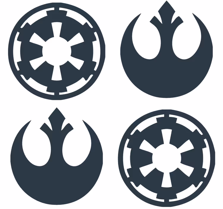 Posavasos moderno posavasos de star wars - TenVinilo