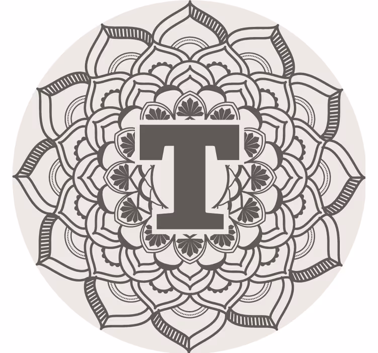 Posavasos con foto Mandala inicial - TenVinilo