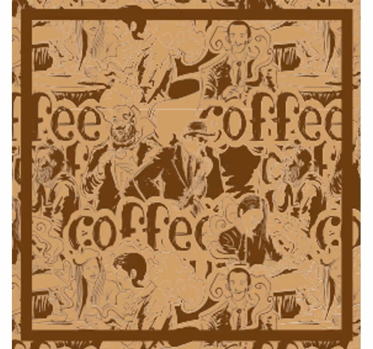 Portavasos personajes de café vintage - TenVinilo