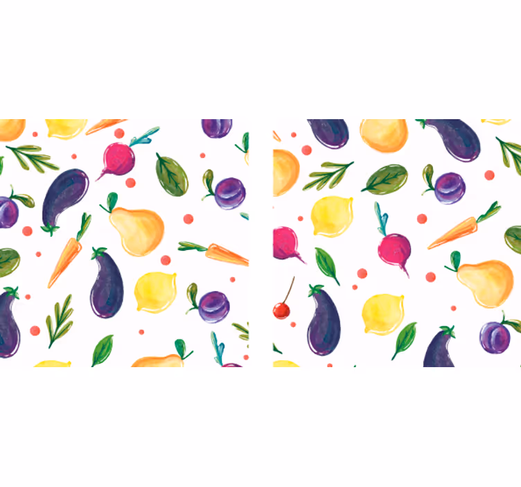 Portavasos moderno patrón de frutas coloridas - TenVinilo