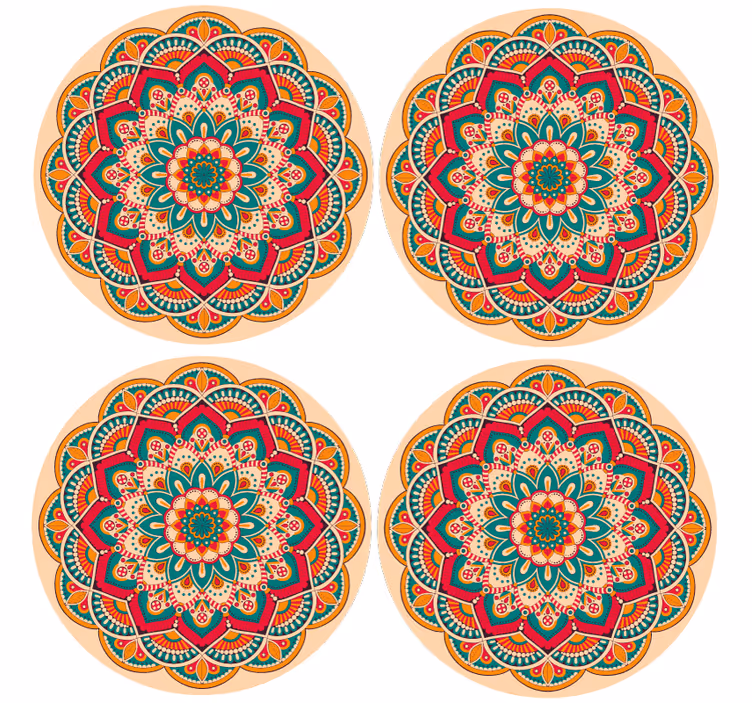 Mandala diseña más posavasos - TenVinilo
