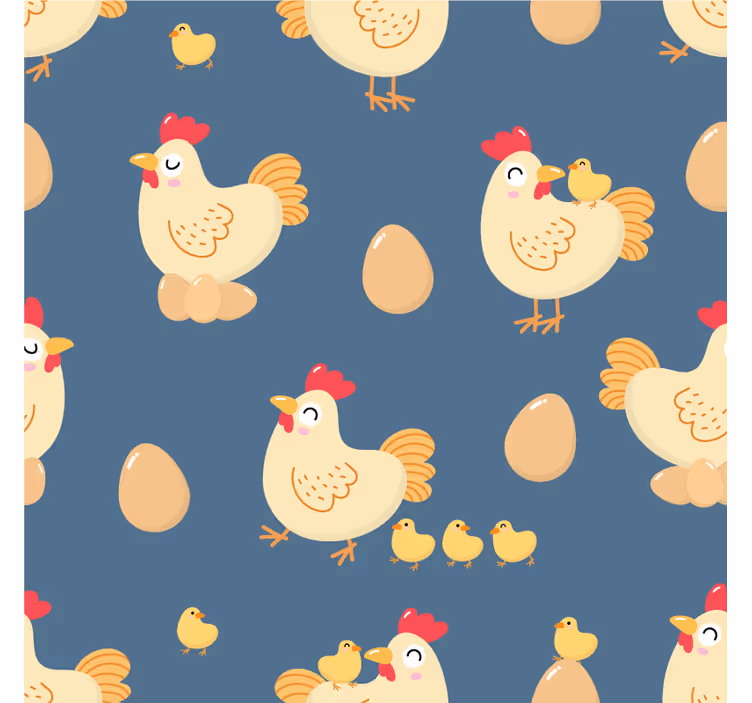 Portavasos frikis gallinas juguetonas con huevos - TenVinilo