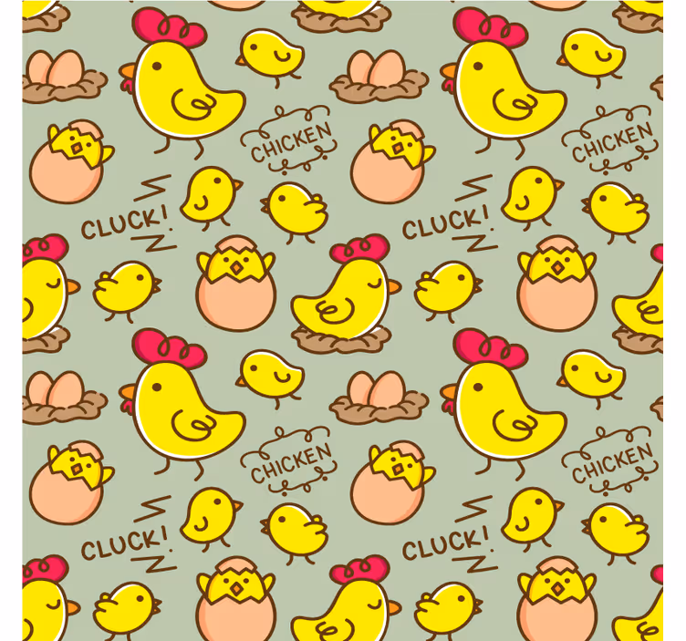 Posavasos moderno Lindo huevo de gallina patrón fantástico reempl - TenVinilo