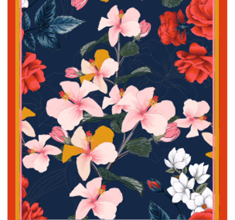 Portavasos frikis patrón floral tropical - TenVinilo