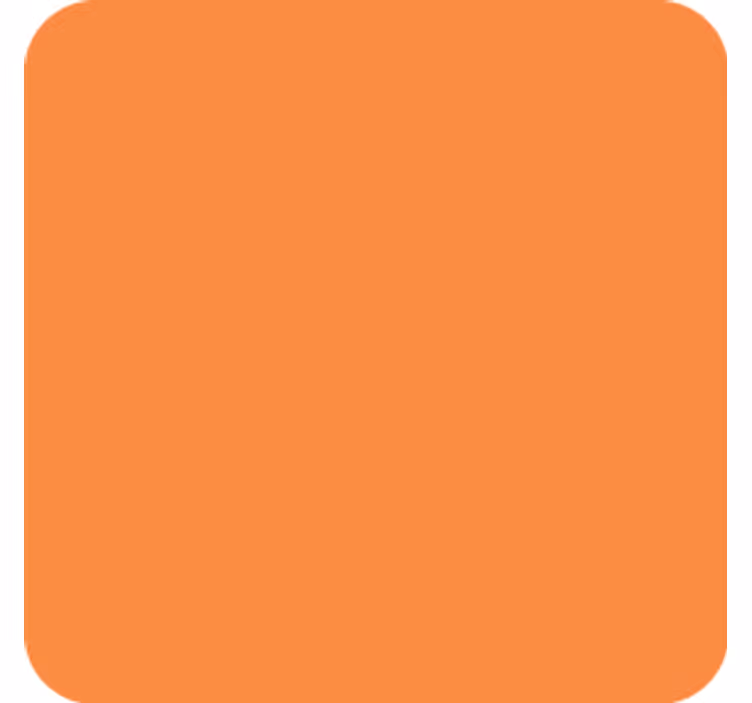 Portavasos superficie naranja sencilla - TenVinilo