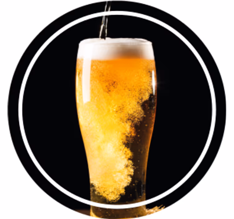 Portavasos cerveza espuma de cerveza en vaso - TenVinilo