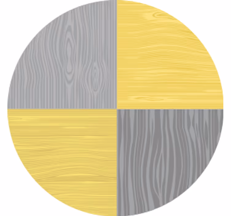 Portavasos patrón circular de vetana de madera - TenVinilo