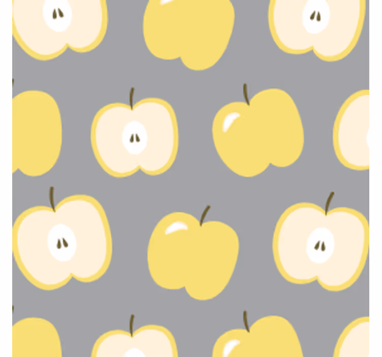 Portavasos frikis patrón de manzana amarilla - TenVinilo