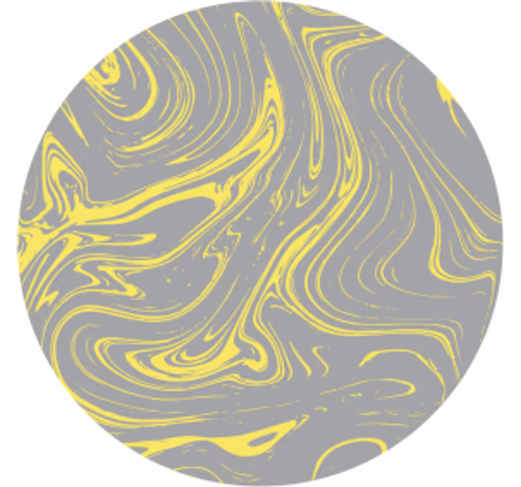 Portavasos patrones amarillos en espiral - TenVinilo