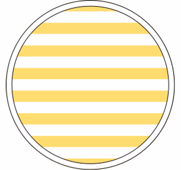 Portavasos patrón amarillo rayado - TenVinilo