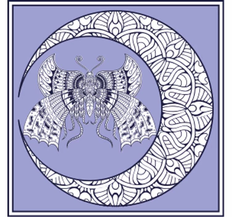 Portavasos frikis emblema de mariposa complejo - TenVinilo