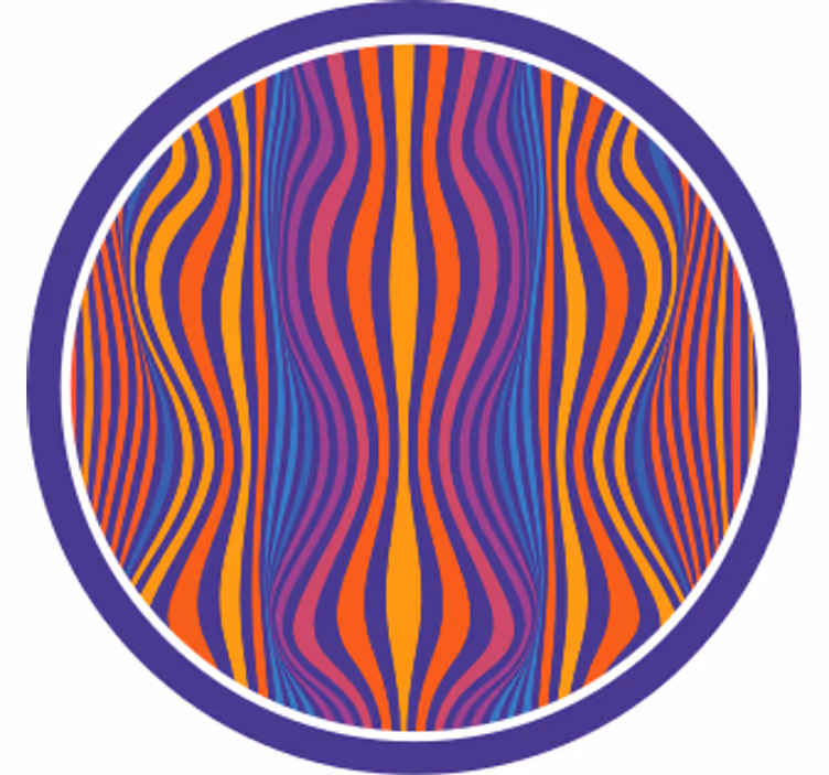 Portavasos patrón ondulado vibrante - TenVinilo