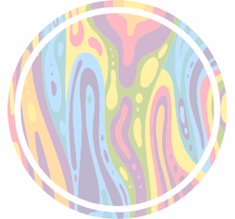 Portavasos patrón ondulado pastel - TenVinilo