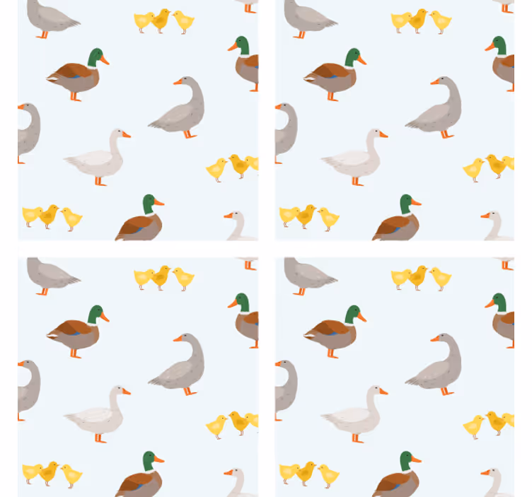 Portavasos personalizable patrones de patos divertidos - TenVinilo