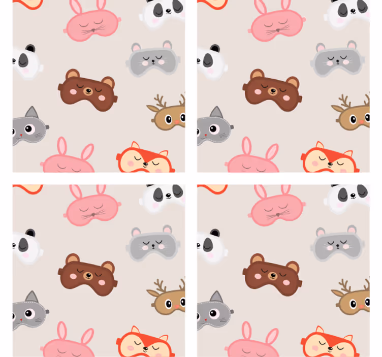 Portavasos frikis colección de caras de animales adorables - TenVinilo