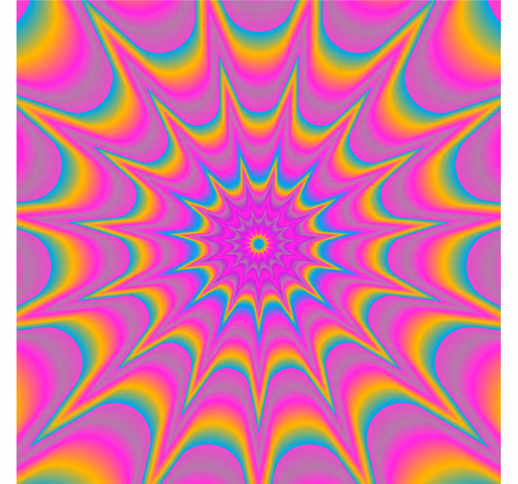 Portavasos frikis patrón espiral vibrante - TenVinilo