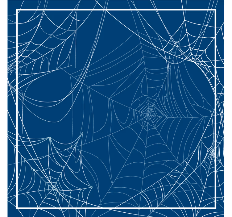Posavasos Halloween Telaraña azul de halloween - TenVinilo