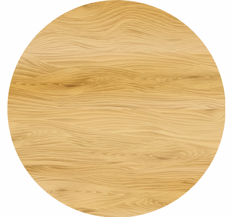 Portavasos superficie circular de madera natural - TenVinilo