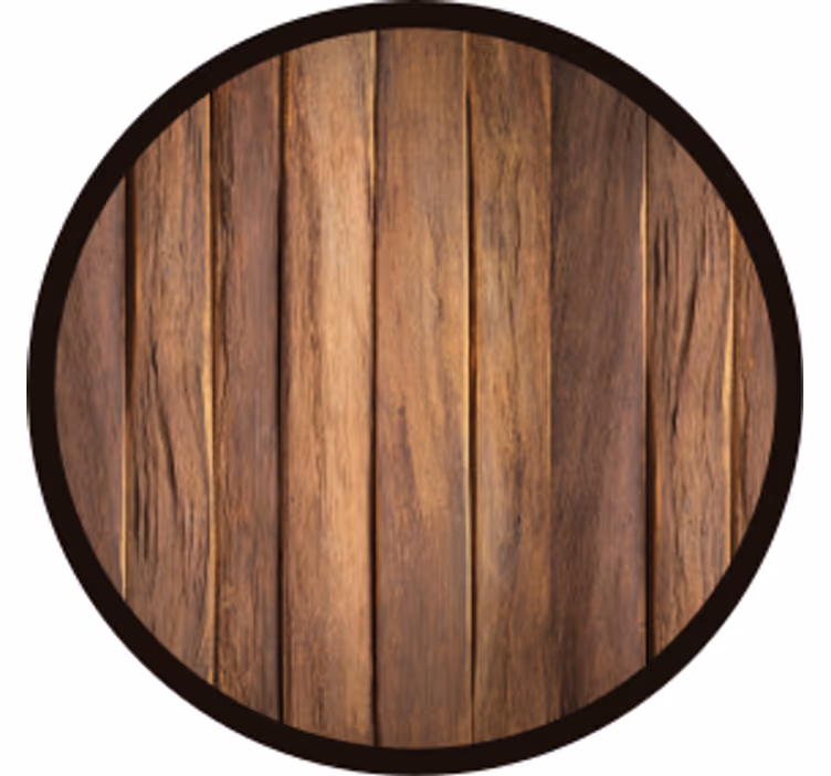 Portavasos cerveza base circular textura madera - TenVinilo