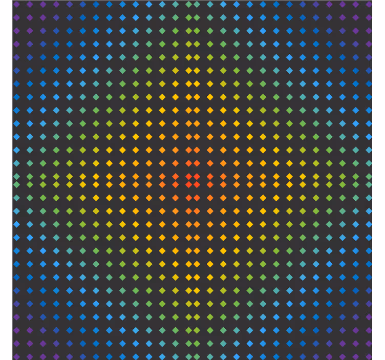 Posavasos textura Fondo de mosaico de arco iris con colores - TenVinilo