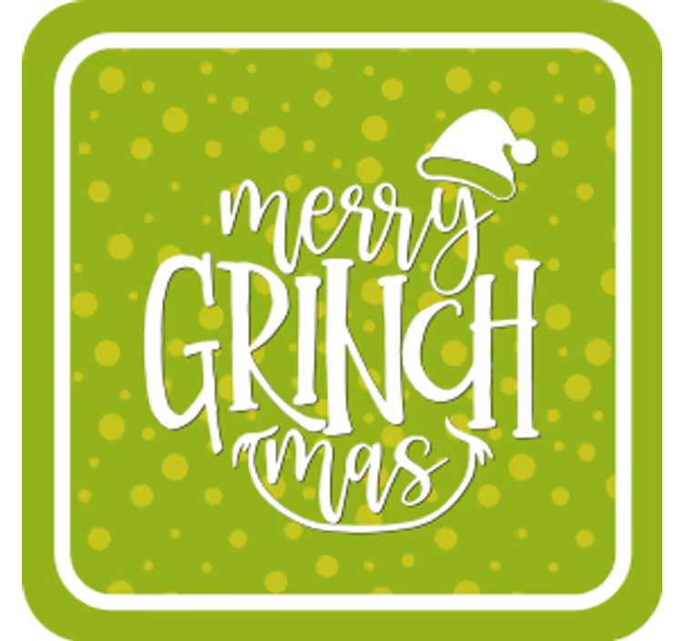 Portavasos navideño felices grinchmas - TenVinilo