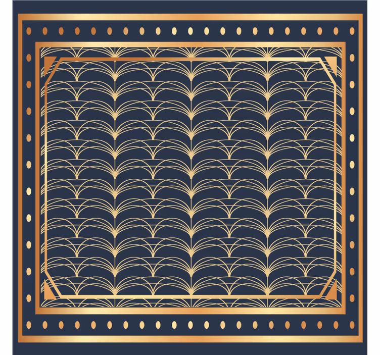 Posavasos moderno "patrón metálico art deco - TenVinilo