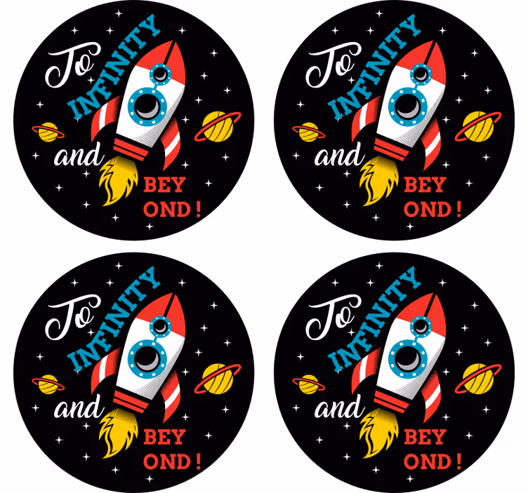 Portavasos frikis tema de lanzamiento espacial - TenVinilo