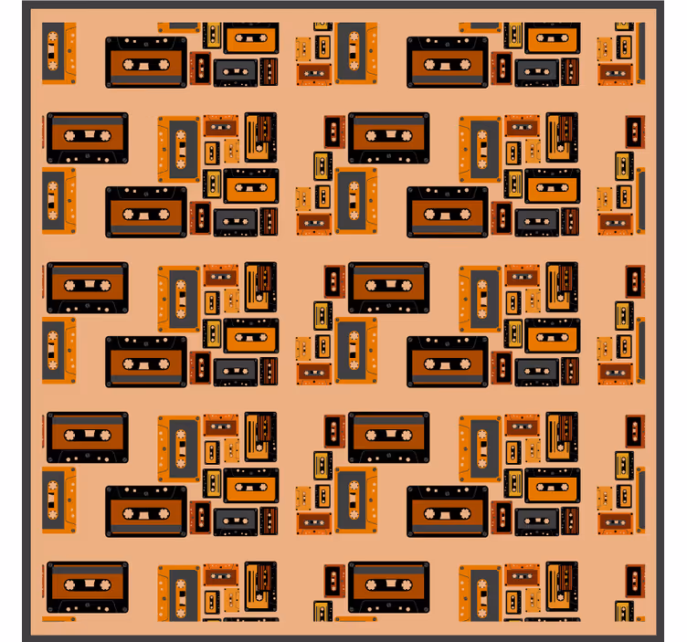 Portavasos frikis patrones de cintas vintage - TenVinilo