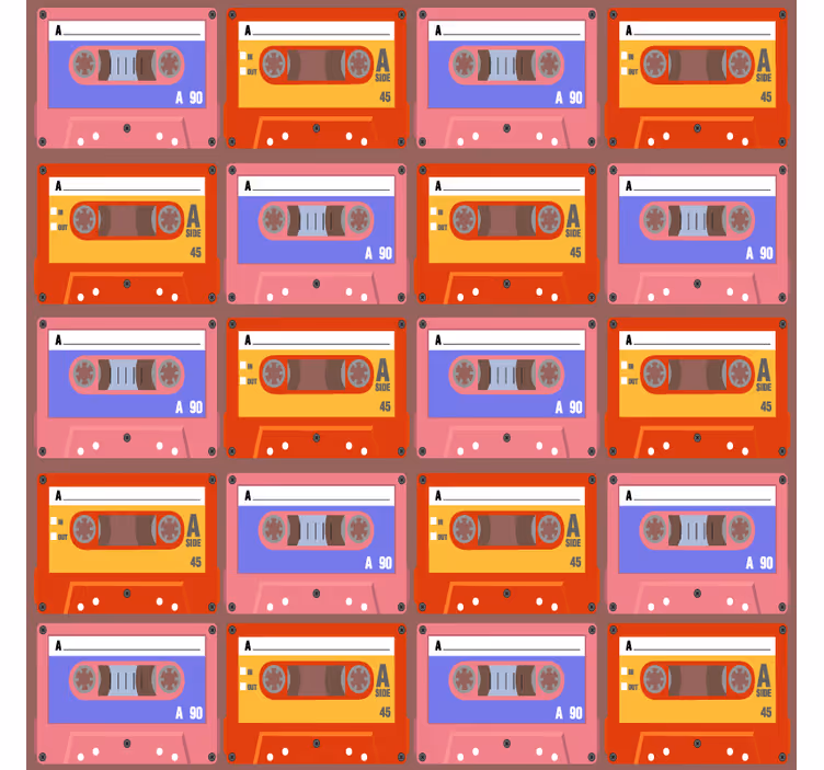 Portavasos vintage cintas de cassette retro - TenVinilo