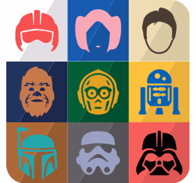 Portavasos frikis caras de personajes icónicos - TenVinilo