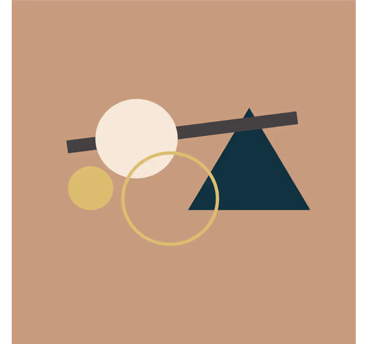 Posavasos moderno El equilibrio de las figuras geométricas - TenVinilo