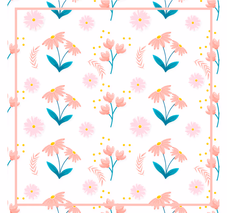 Dibujos animados de flores pequeñas más posavasos - TenVinilo